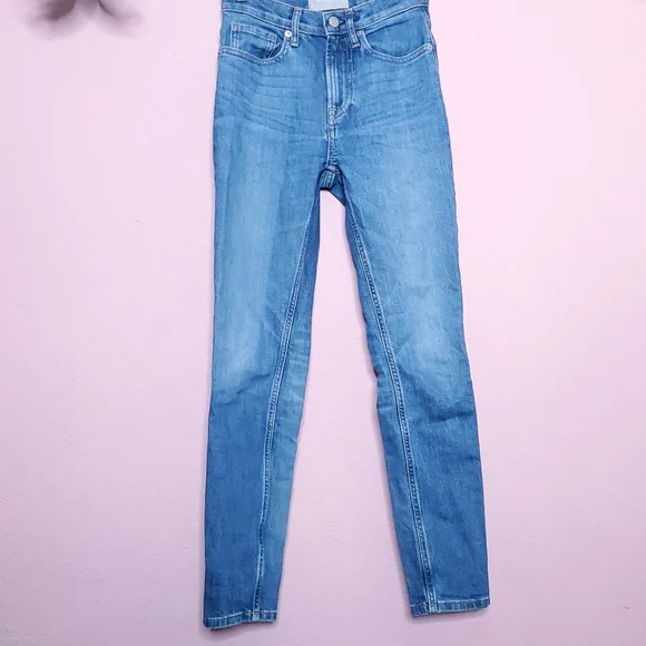 Everlane High Rise Straight Leg Ankle Jeans - Picture 4 of 12